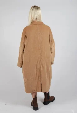 Velvet Loose Coat In Sugar