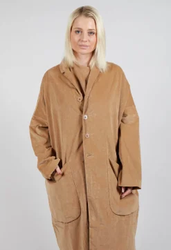 Velvet Loose Coat In Sugar