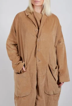 Velvet Loose Coat In Sugar