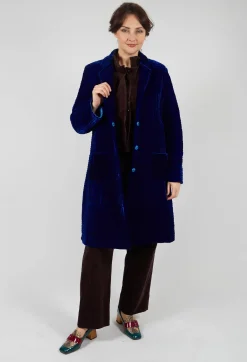 Velvet Straight Leg Trousers in Chocolate