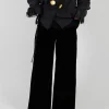 Velvet Trousers in Black