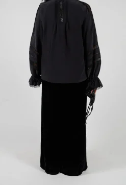 Velvet Trousers in Black