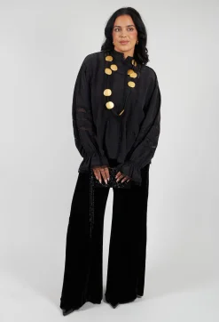 Velvet Trousers in Black