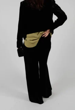 Velvet Trousers in Black