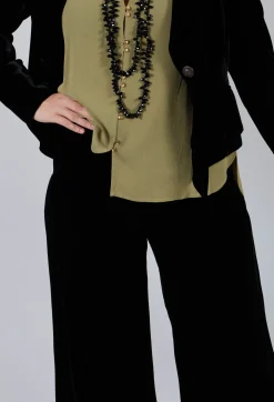 Velvet Trousers in Black