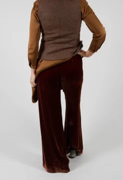 Velvet Trousers in Copper