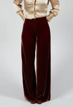 Velvet Trousers in Copper