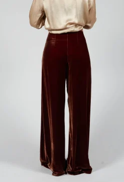 Velvet Trousers in Copper