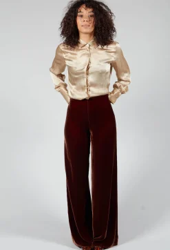 Velvet Trousers in Copper