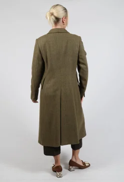 Verdi Midi Coat in Tweed