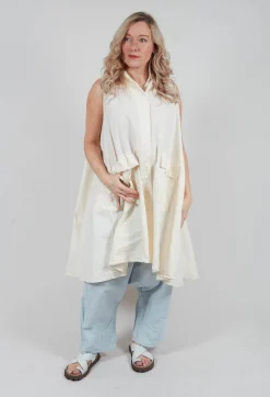 Verodense Sleeveless Jacket in Schnee