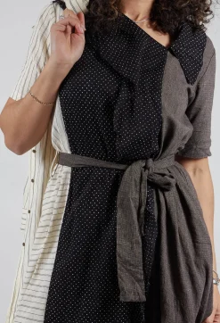 Veronique Dress in Lin/Cot Mixte