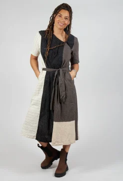 Veronique Dress in Lin/Cot Mixte