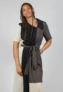 Veronique Dress in Lin/Cot Mixte