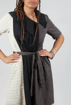 Veronique Dress in Lin/Cot Mixte