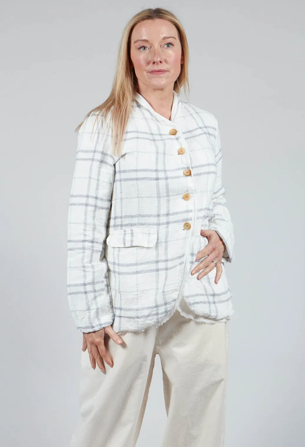 Veronique Jacket in Natural Check