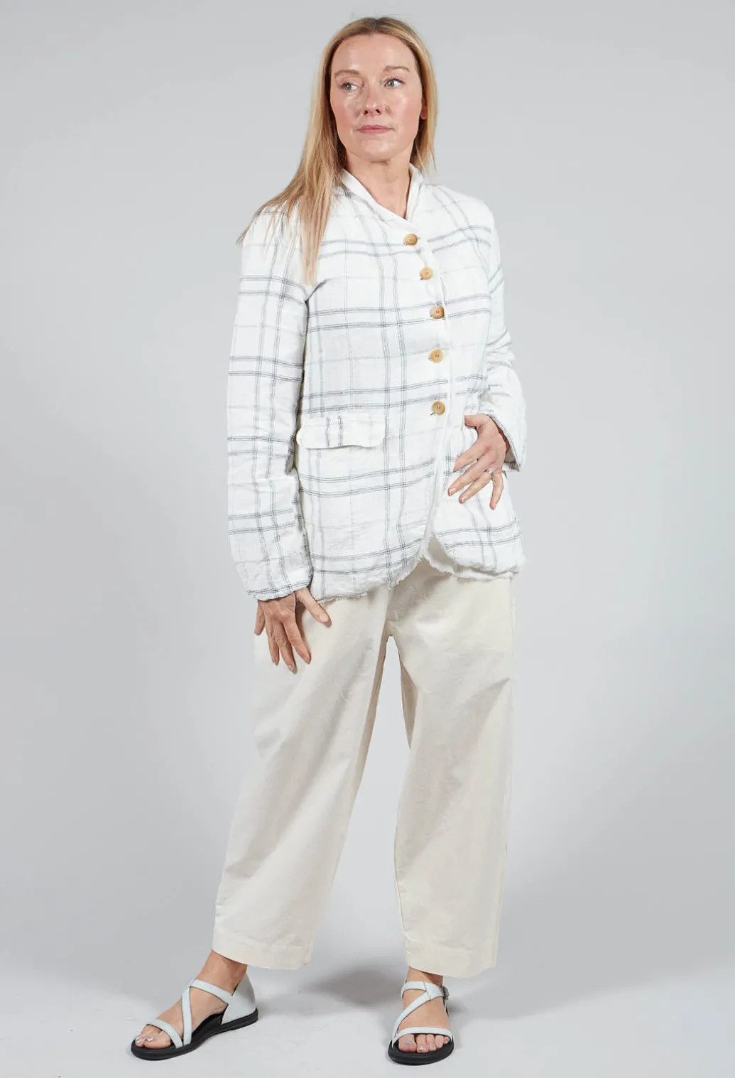 Veronique Jacket in Natural Check