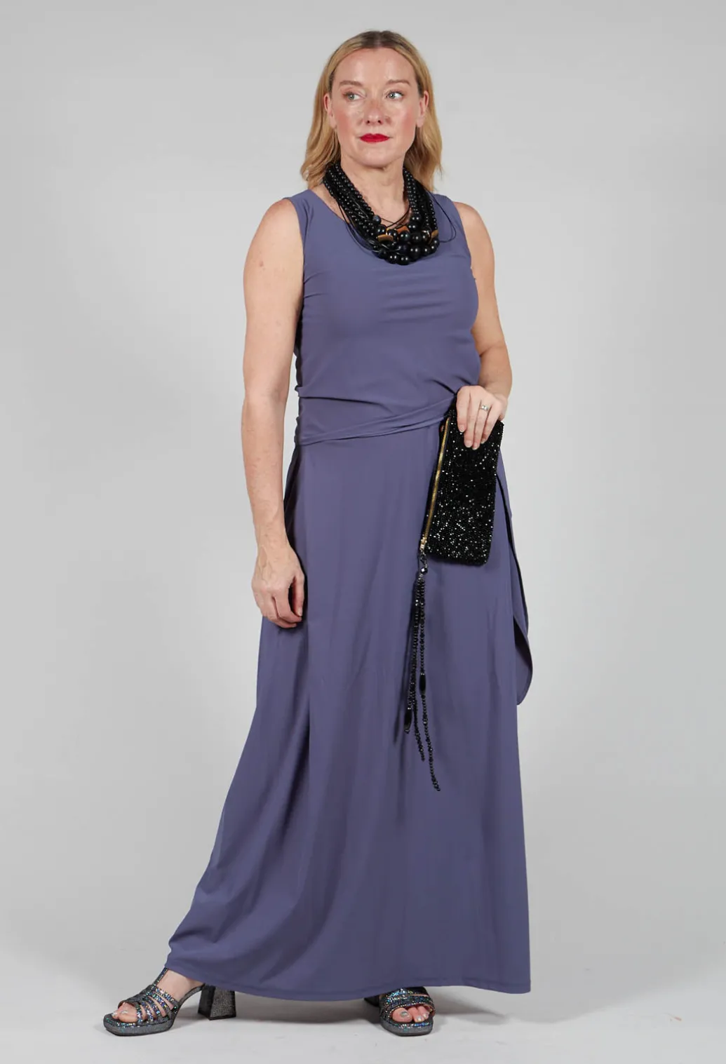 Vest Dress in Midnight Blue