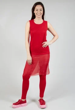 Vest with Silk Accent in Rose Cloud