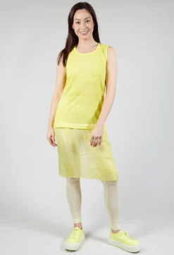 Vest with Silk Accent in Lilly Cloud