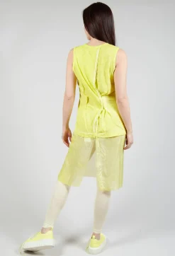 Vest with Silk Accent in Lilly Cloud