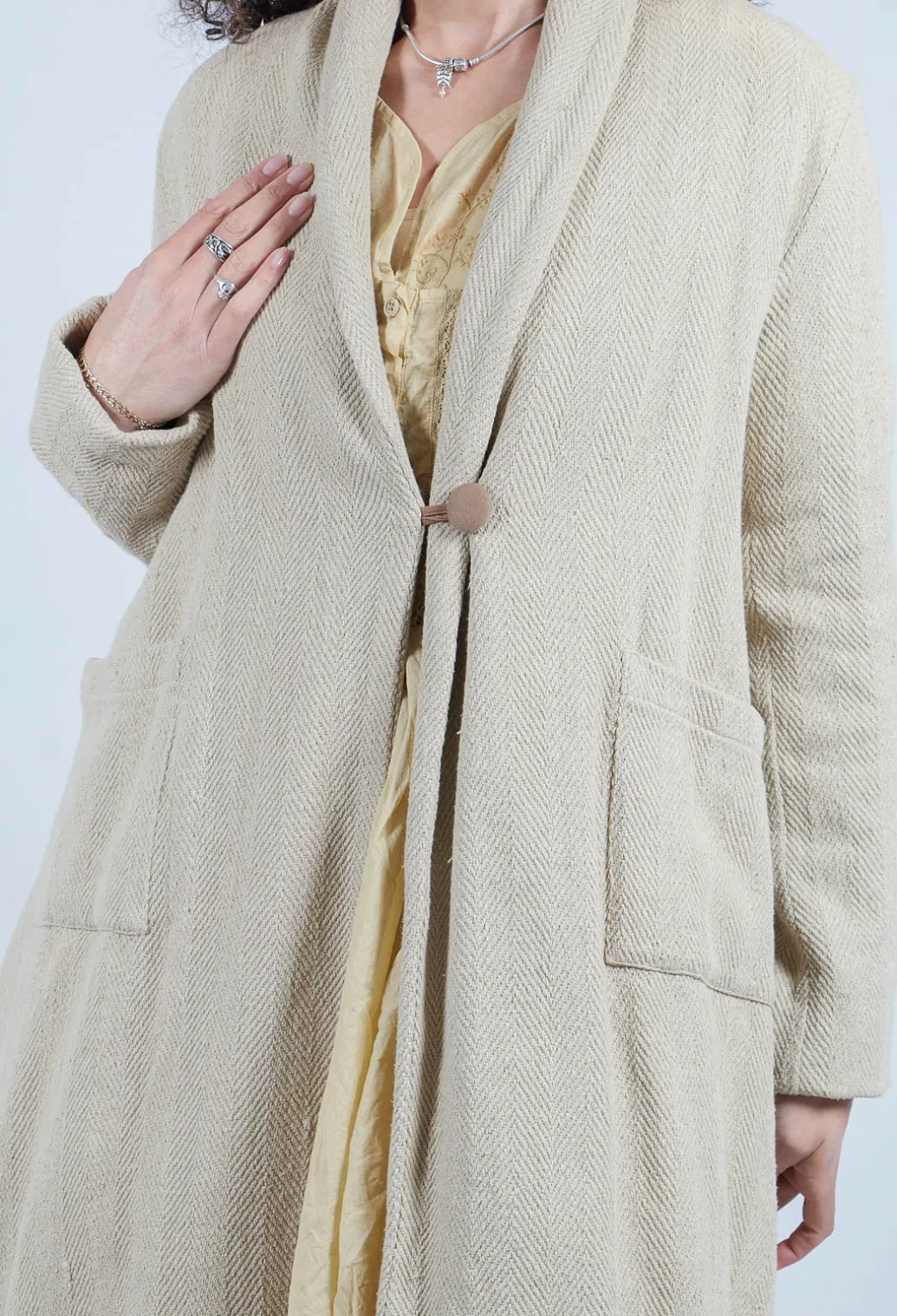 Veste Jeannette Coat in Coton Rustique