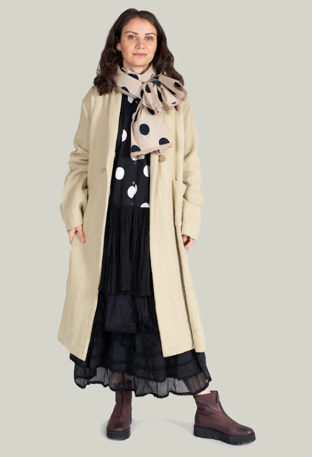 Veste Jeannette Coat in Coton Rustique
