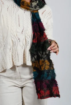 Vibrant Wool Scarf in Prism