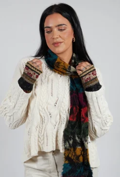 Vibrant Wool Scarf in Prism