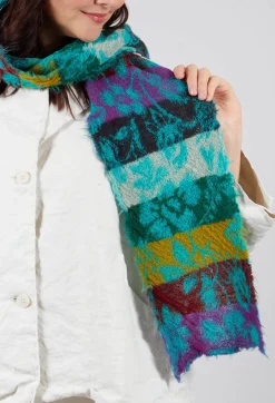 Vibrant Wool Scarf in Turquoise
