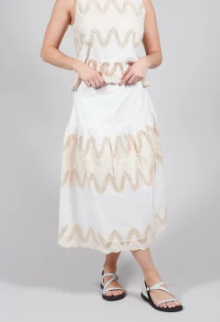 Villeneuve Skirt in Blanc