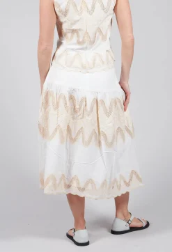 Villeneuve Skirt in Blanc