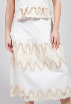 Villeneuve Skirt in Blanc