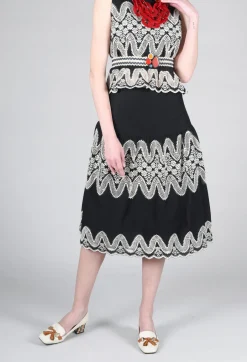Villeneuve Skirt in Noir