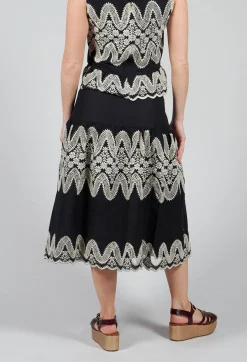 Villeneuve Skirt in Noir