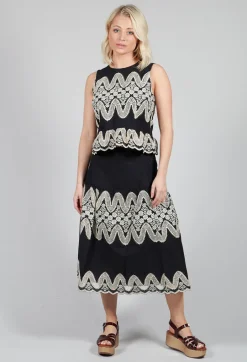 Villeneuve Skirt in Noir