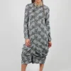 Vino Dress in Black and White