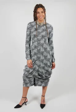 Vino Dress in Black and White