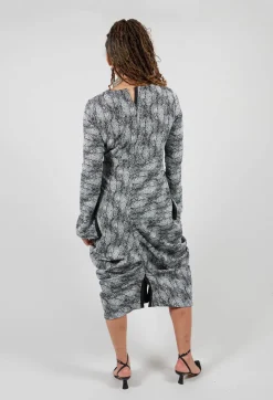 Vino Dress in Black and White