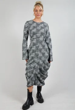 Vino Dress in Black and White