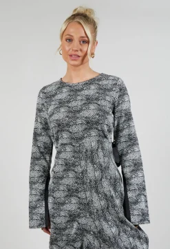 Vino Dress in Black and White