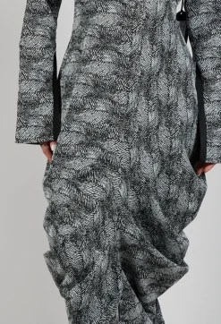 Vino Dress in Black and White