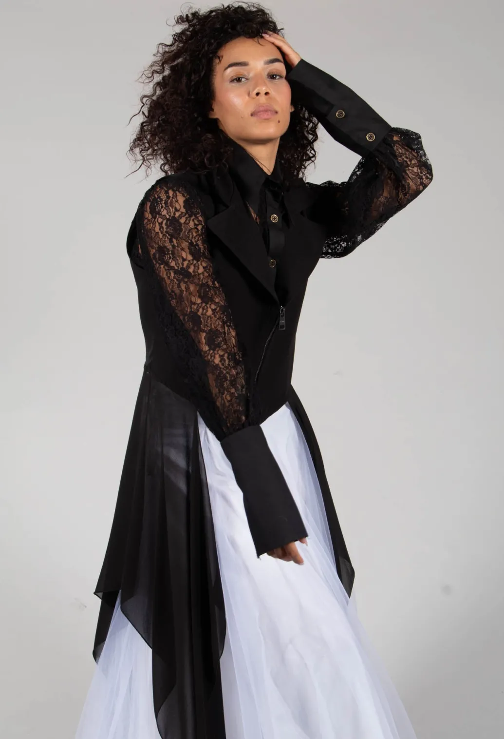 Vintage Lace Crop Shirt