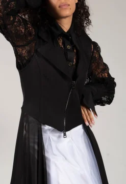 Vintage Lace Crop Shirt