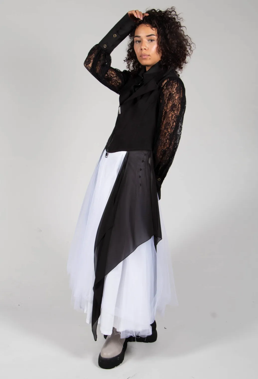 Vintage Lace Crop Shirt