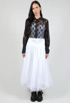 Vintage Lace Crop Shirt