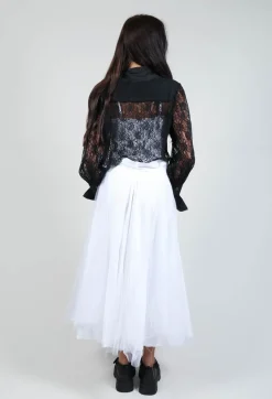 Vintage Lace Crop Shirt