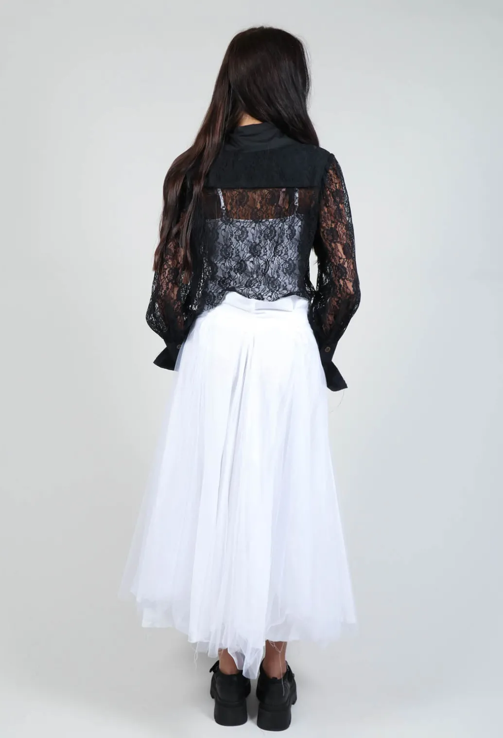 Vintage Lace Crop Shirt