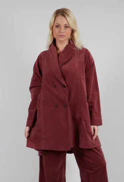 Vintage Look Coat in Intense Rust