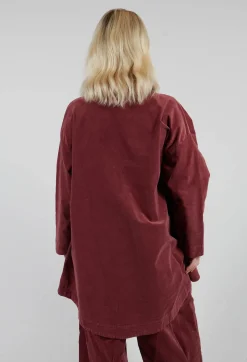 Vintage Look Coat in Intense Rust